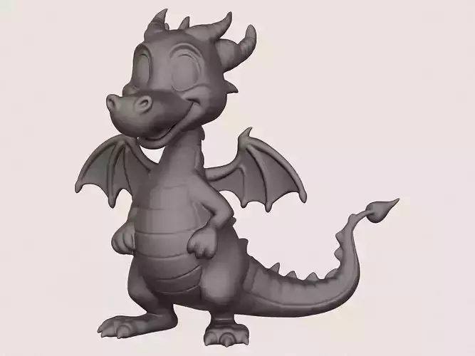 Fantasy Dragon Print Ready 3D Model