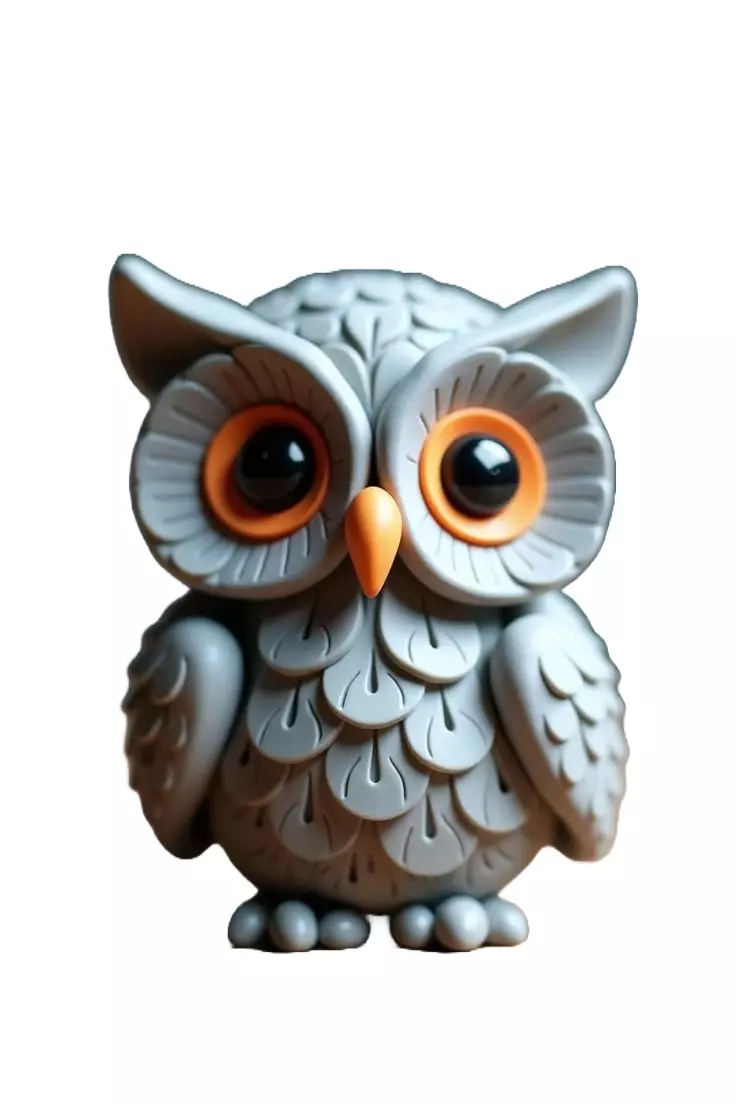 Nightfall Owl 3D Printed Figurine 3D print model