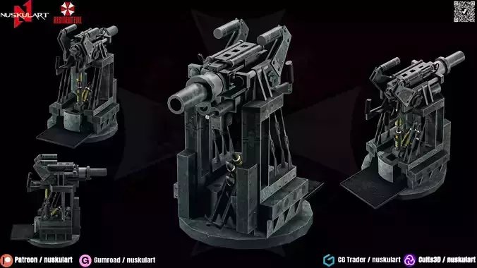 Rocket Launcher - 3D ASSET - Game Ready - 3D Art