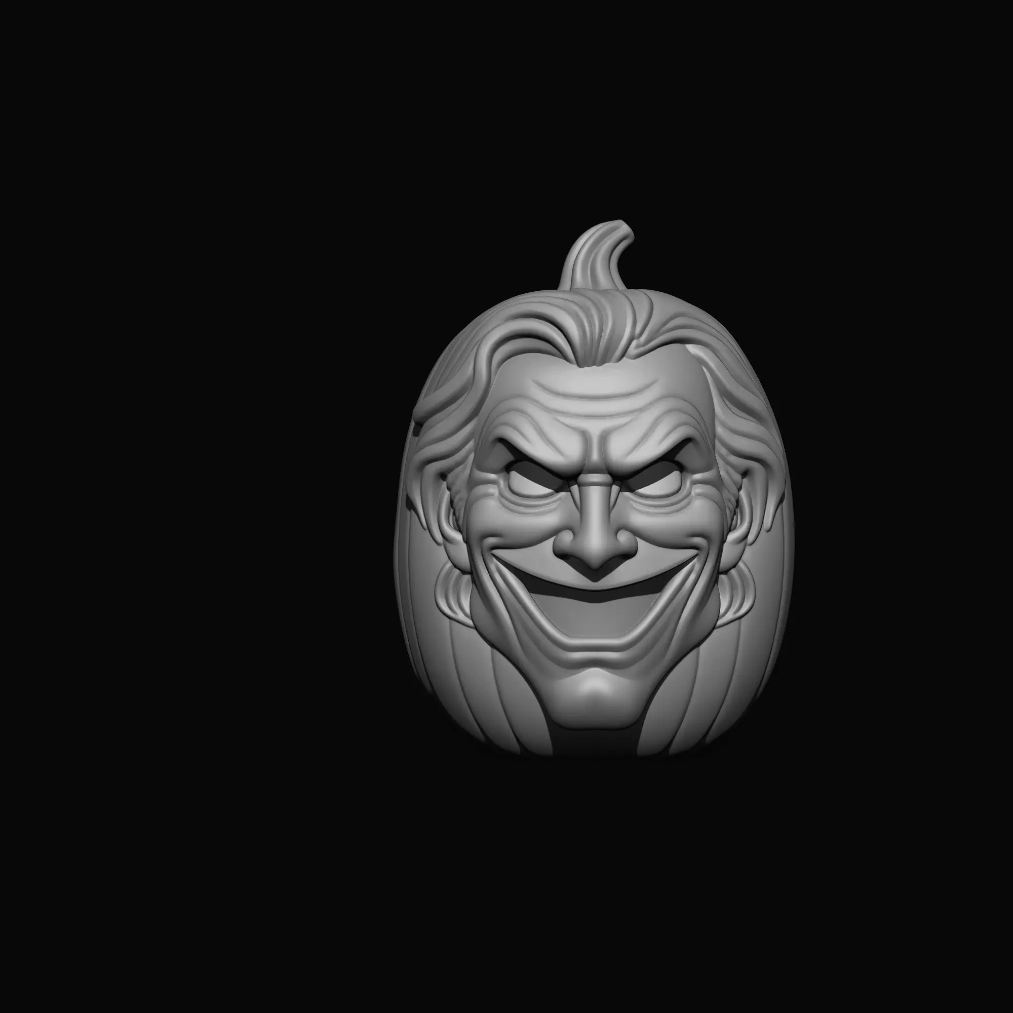 Joker Pumpkin Halloween Decor 3D print model_1