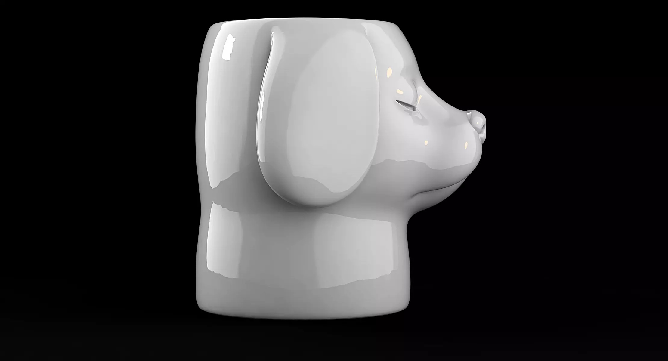 Dog Vase 3D print model_4