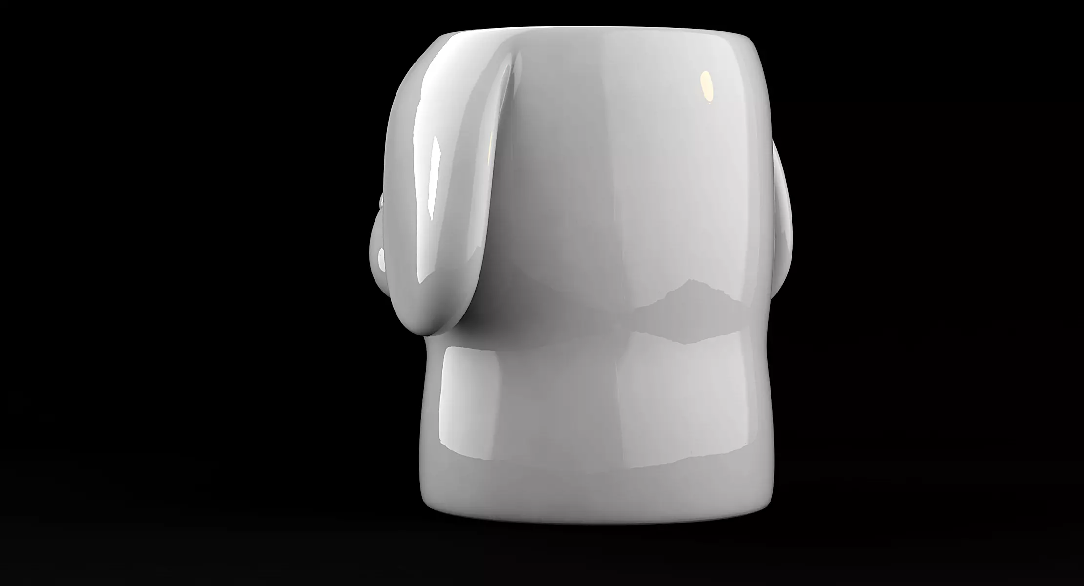 Dog Vase 3D print model_7