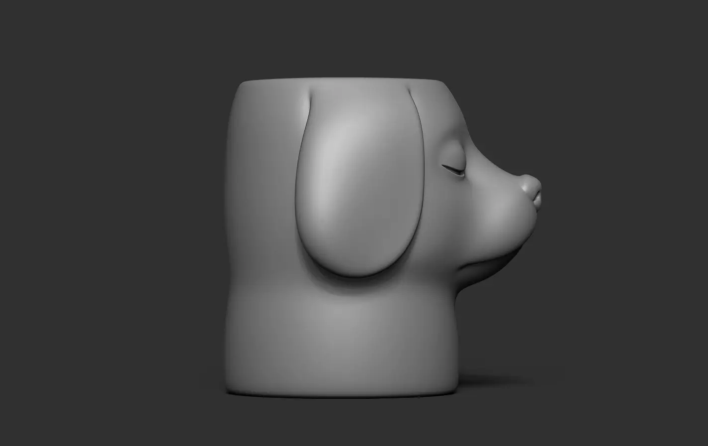 Dog Vase 3D print model_16