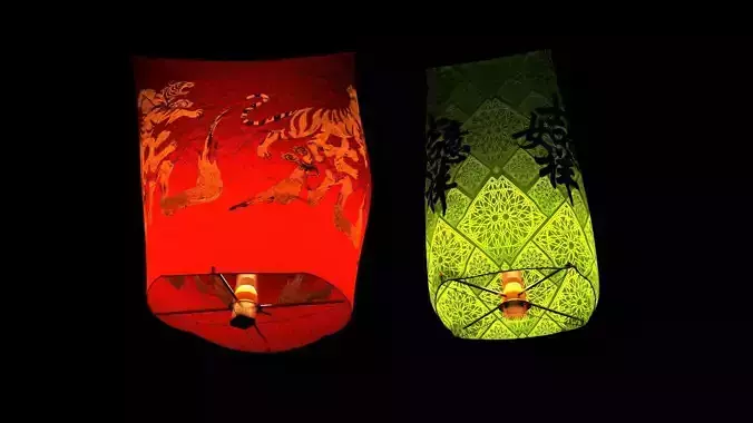 Chinese sky lantern 