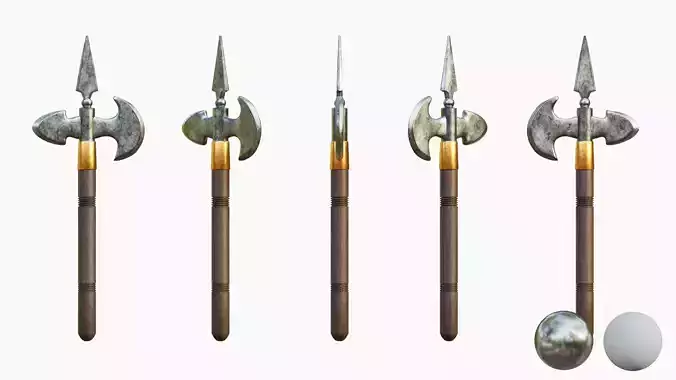 Melee Axe  Low-poly 3D model