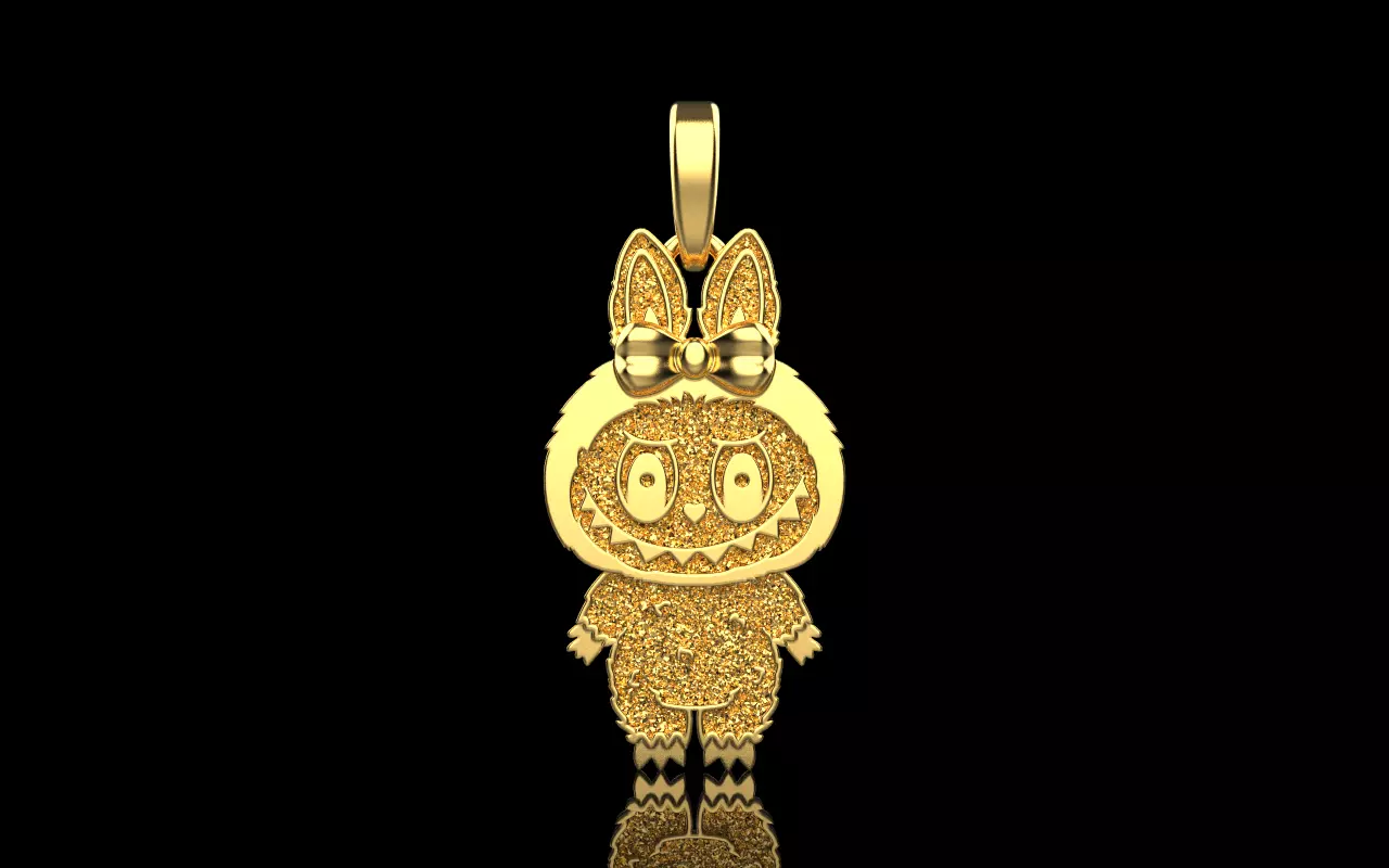 labubu pendant model 1405 3D print model_9