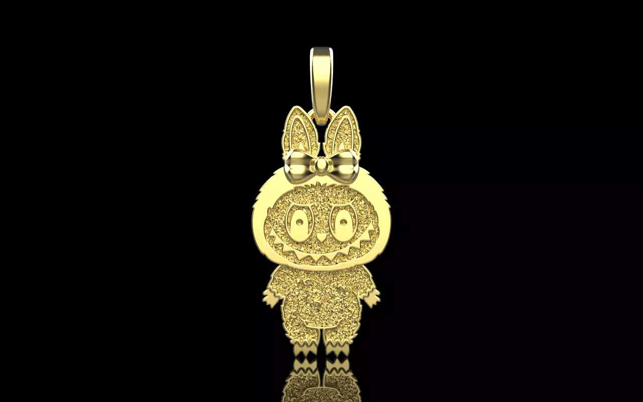 labubu pendant model 1405 3D print model_10