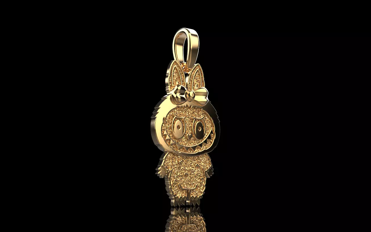 labubu pendant model 1405 3D print model_1