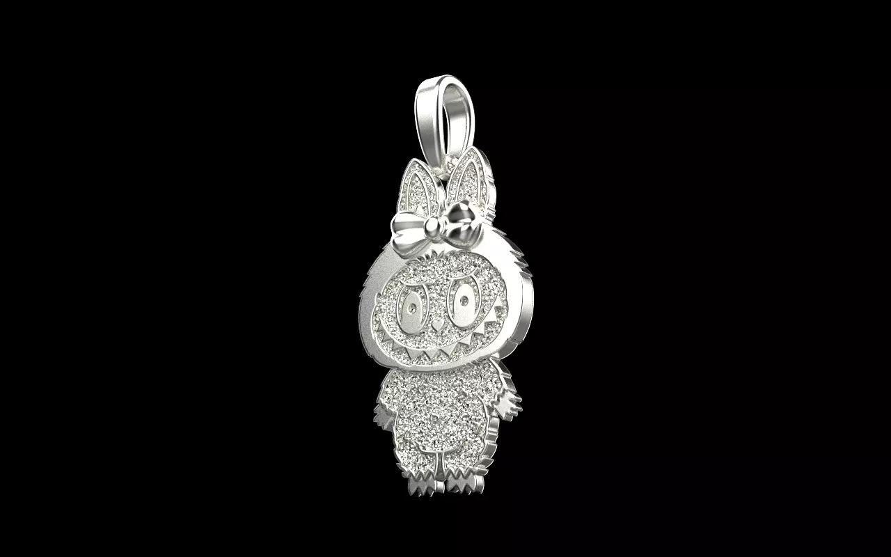 labubu pendant model 1405 3D print model_25