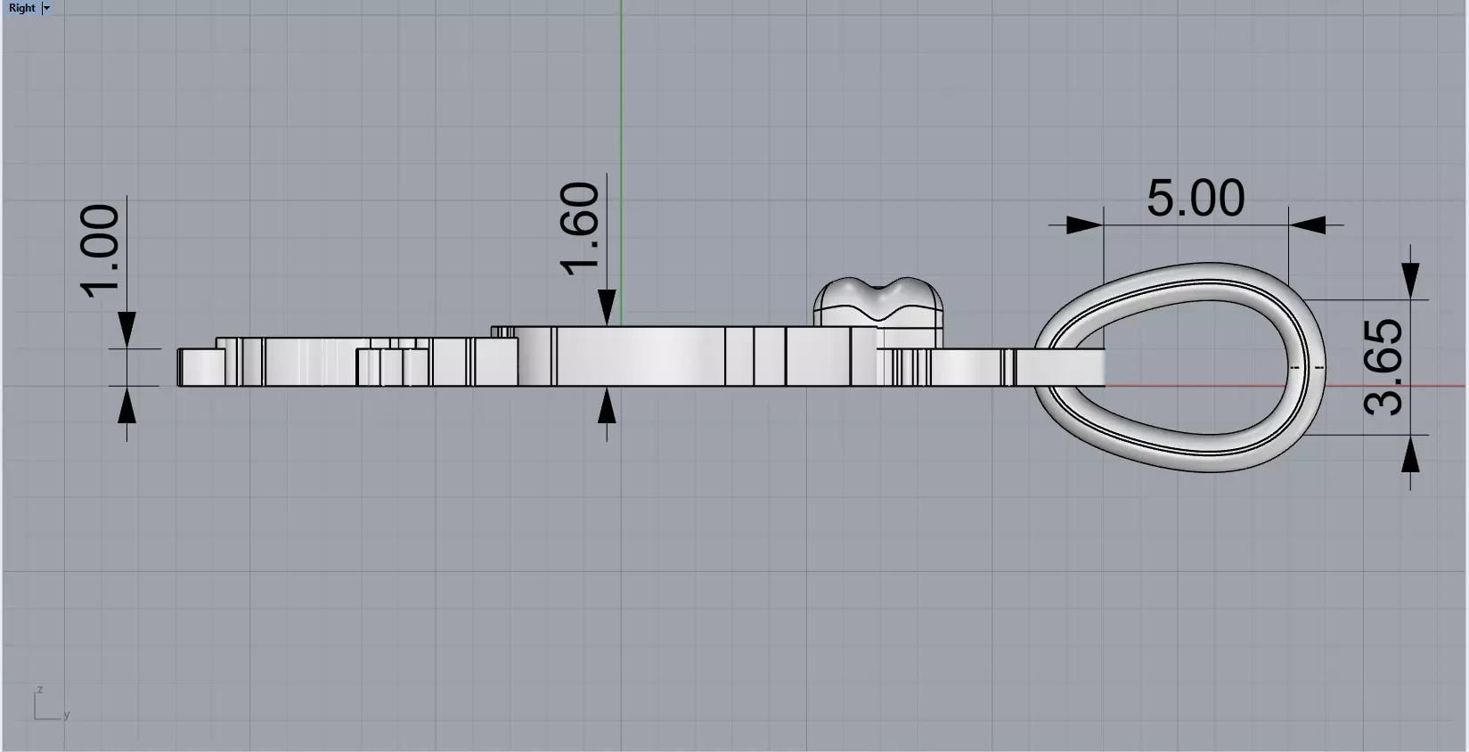 labubu pendant model 1405 3D print model_7