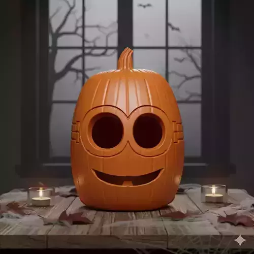 Minions Pumpkin Halloween Lamp