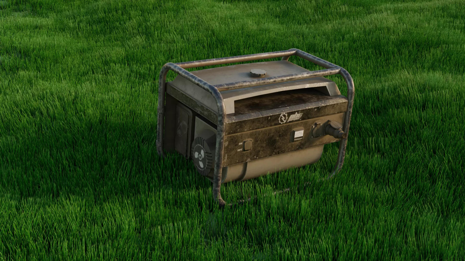 Game-Ready Generator Mid-Poly Free low-poly 3D model