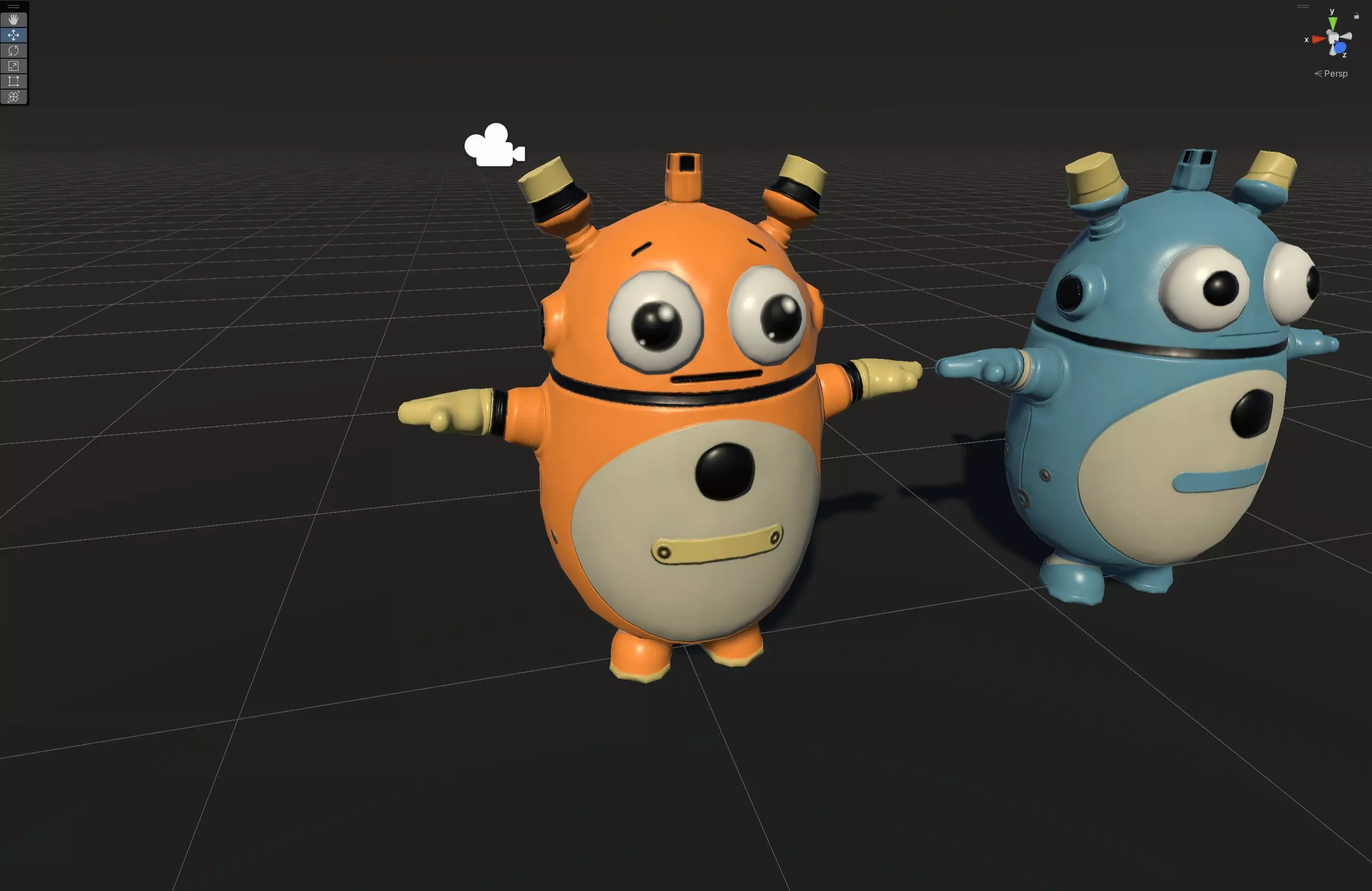 Minirobotic3Pack2 Low-poly 3D model_15