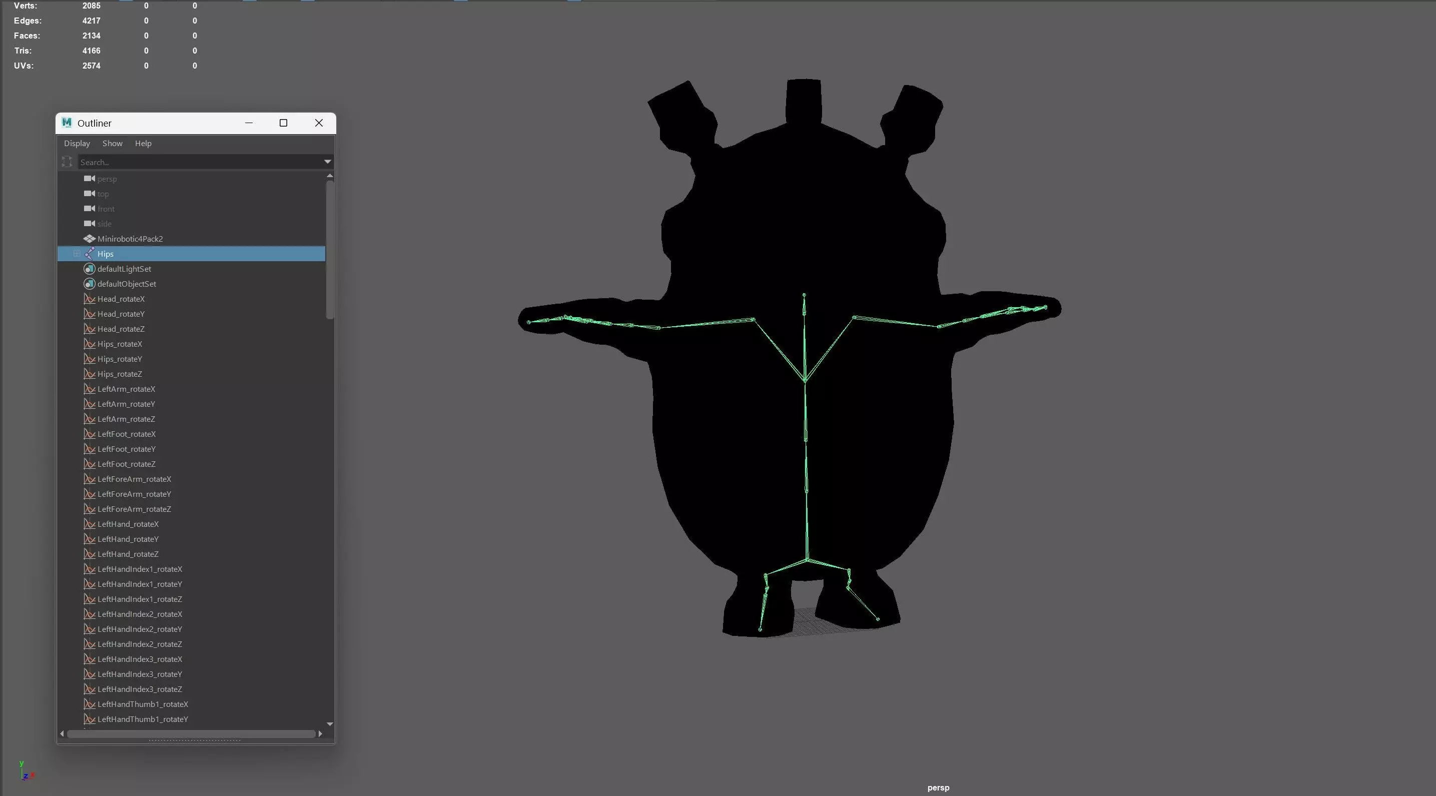 Minirobotic3Pack2 Low-poly 3D model_17