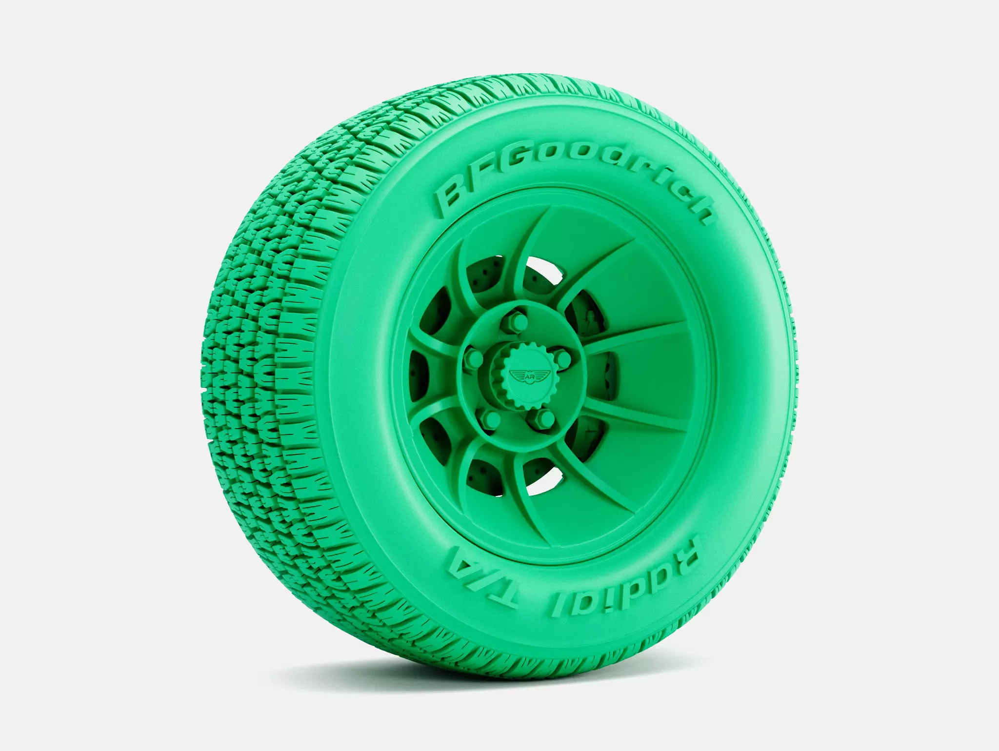15x8 Vector Wheel BFGoodrich Radial TA Tire 3D print model_1