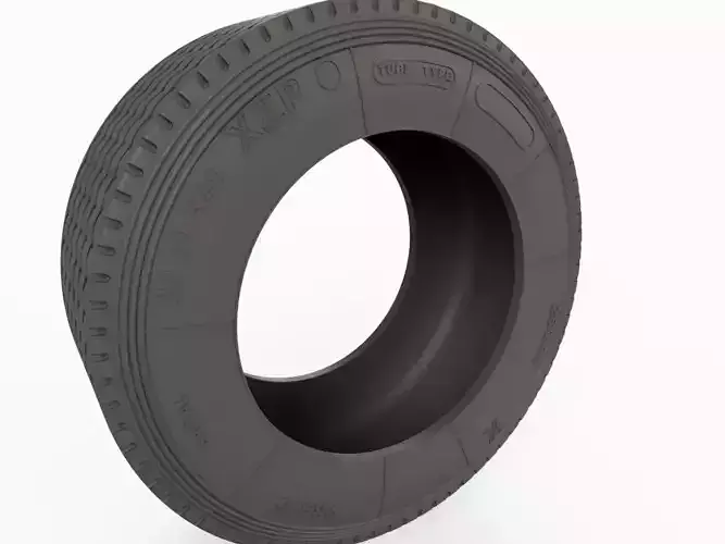 3D Truck Tire Model - High Poly