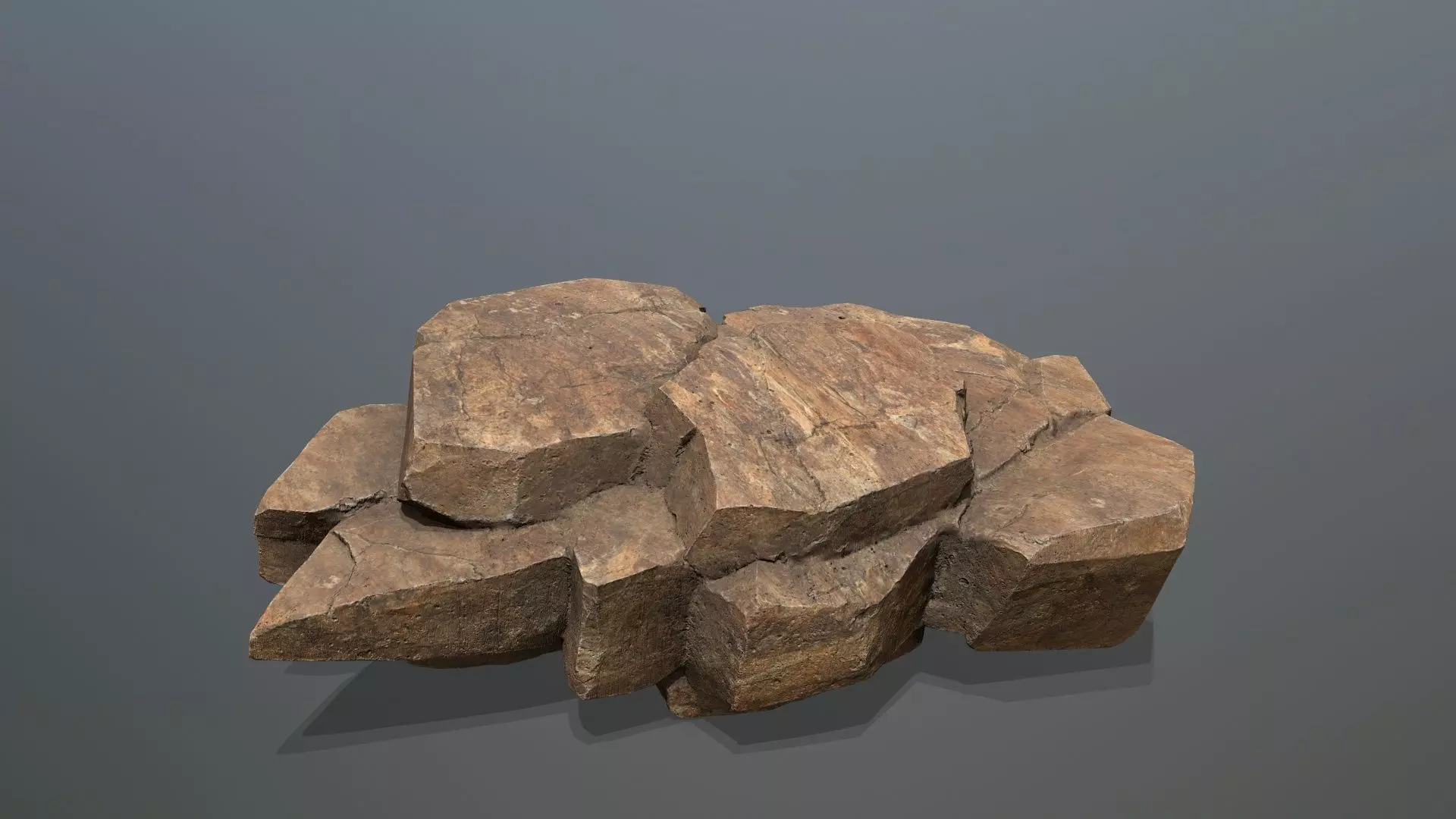 desert rocks Low-poly 3D model_26