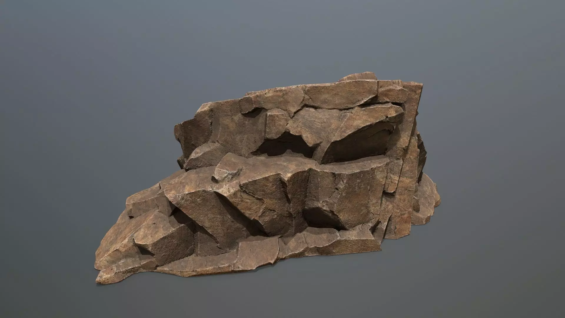 desert rocks Low-poly 3D model_23