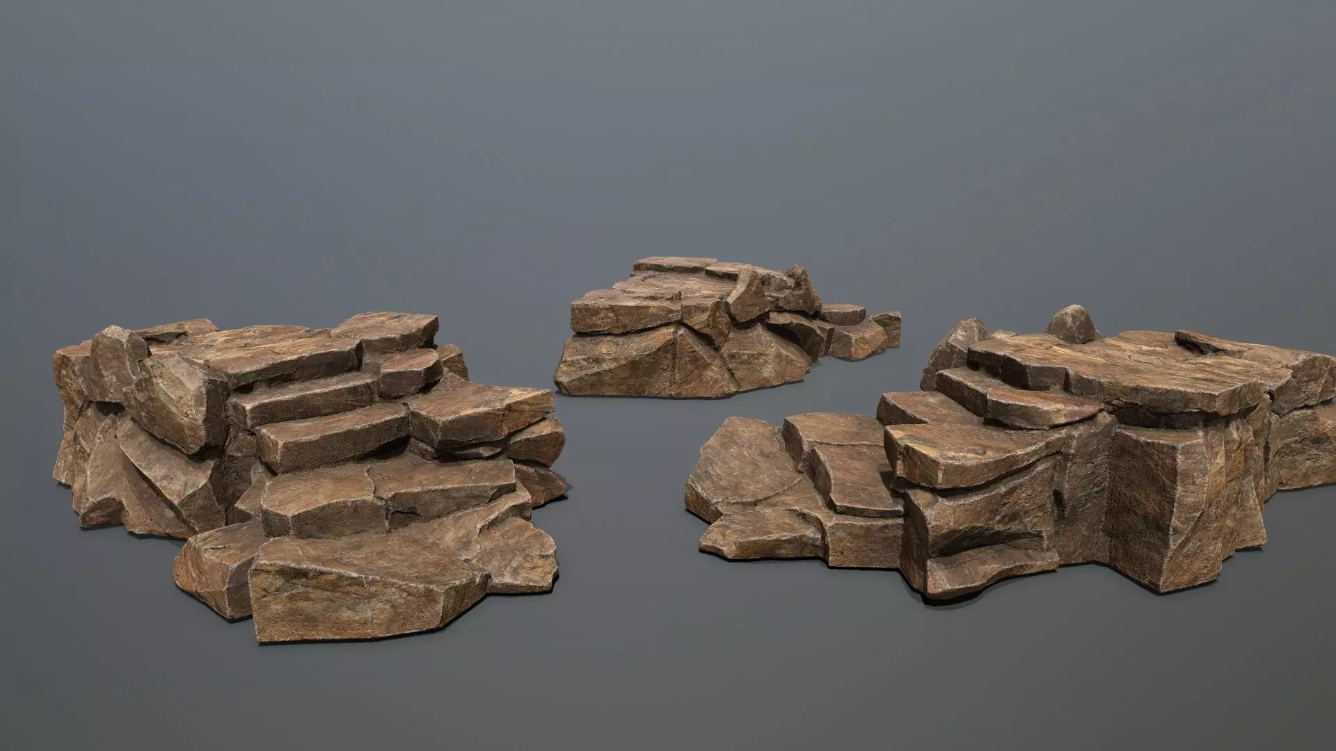 desert rocks Low-poly 3D model_14