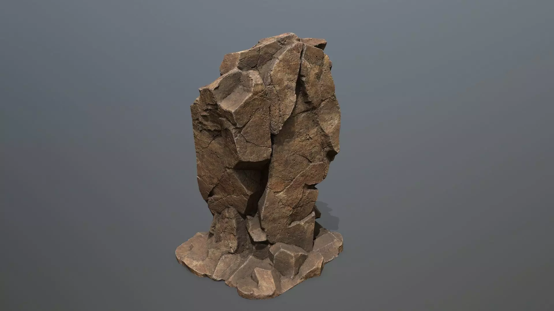 desert rocks Low-poly 3D model_19