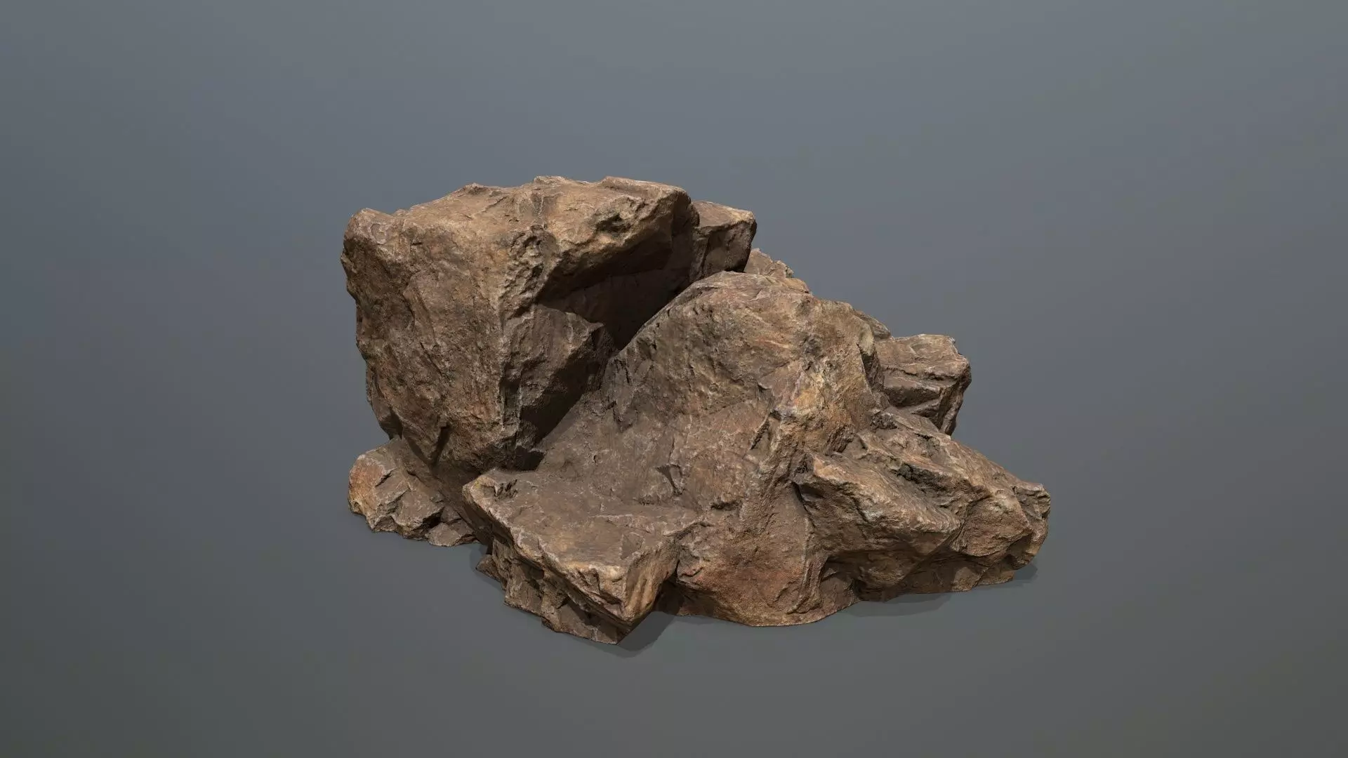 desert rocks Low-poly 3D model_25