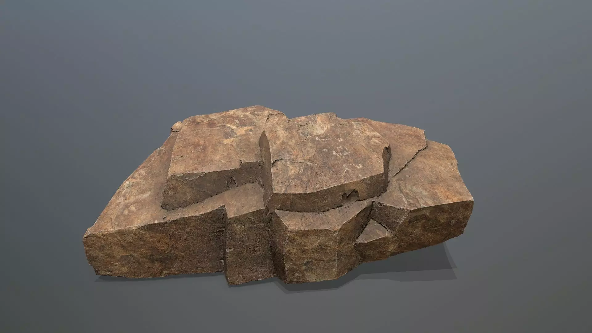 desert rocks Low-poly 3D model_27