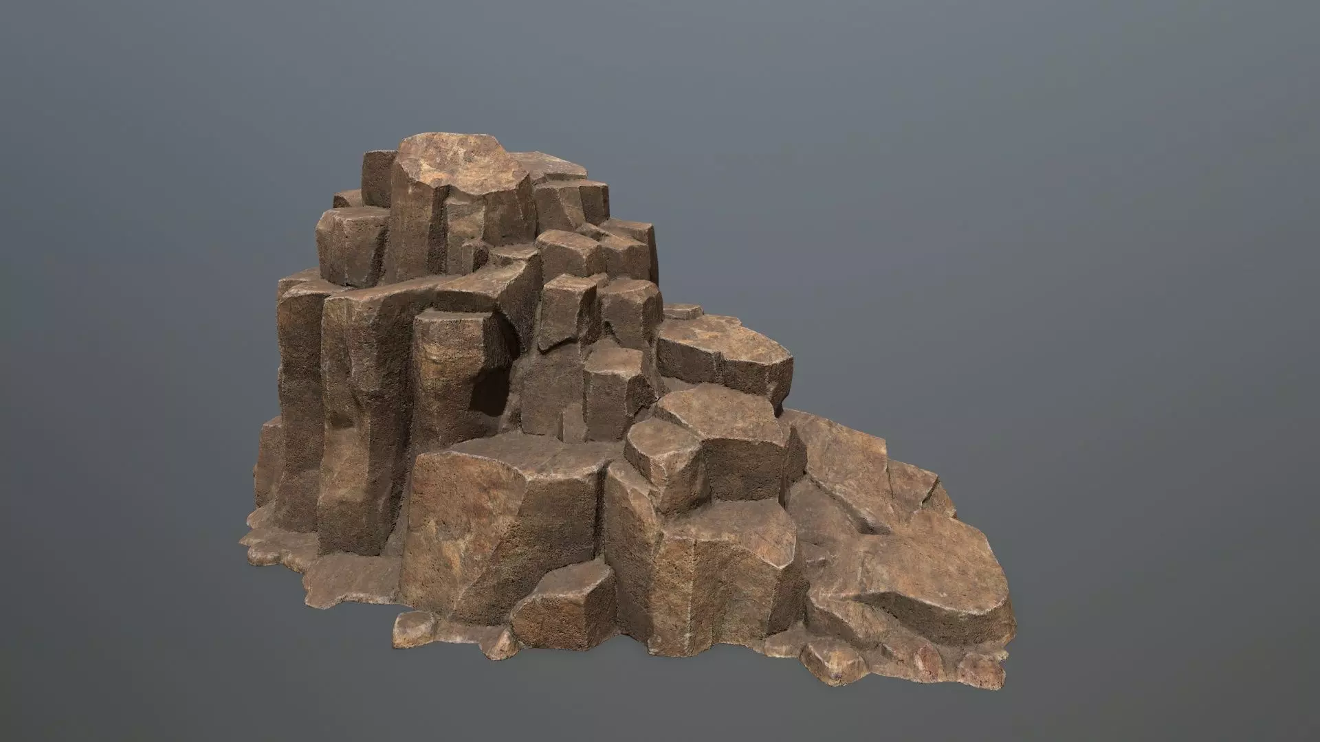 desert rocks Low-poly 3D model_18