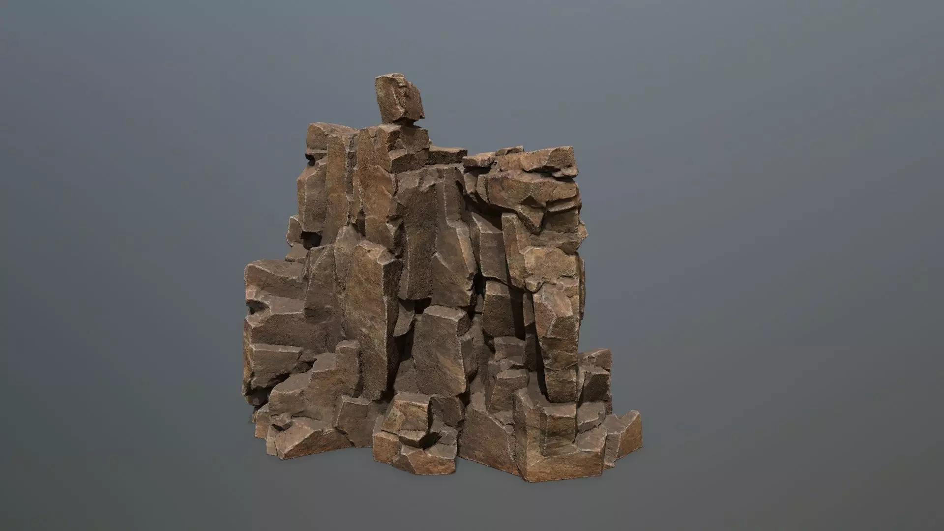 desert rocks Low-poly 3D model_31