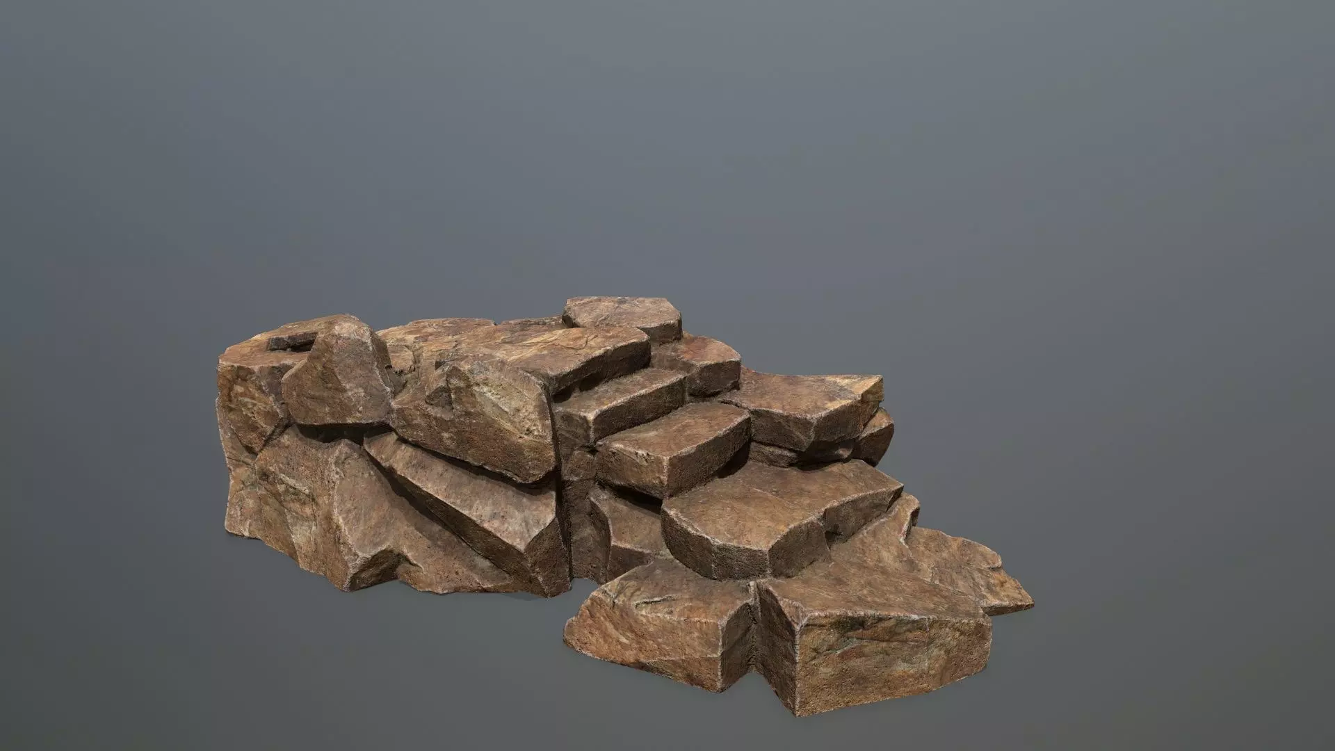 desert rocks Low-poly 3D model_29