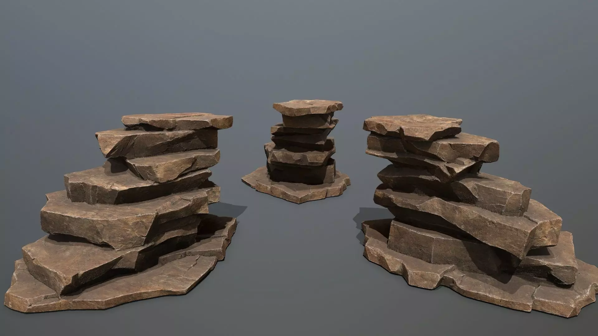 desert rocks Low-poly 3D model_13