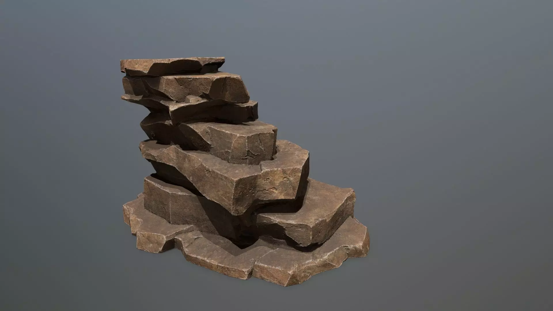 desert rocks Low-poly 3D model_28