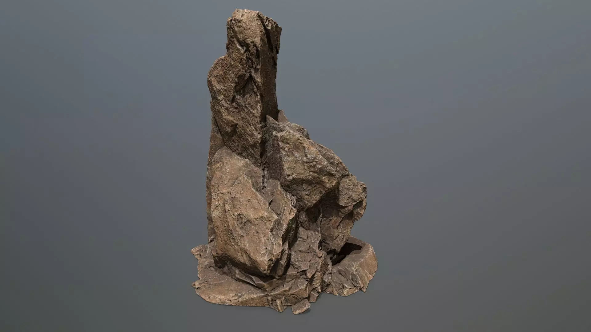 desert rocks Low-poly 3D model_22