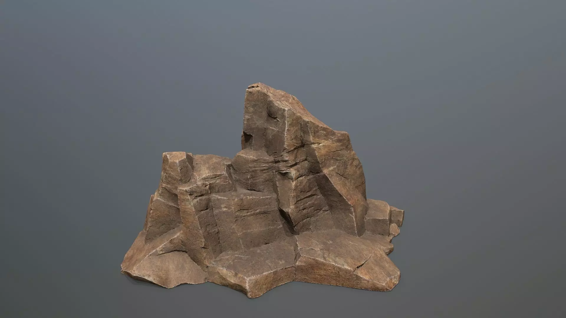 desert rocks Low-poly 3D model_21