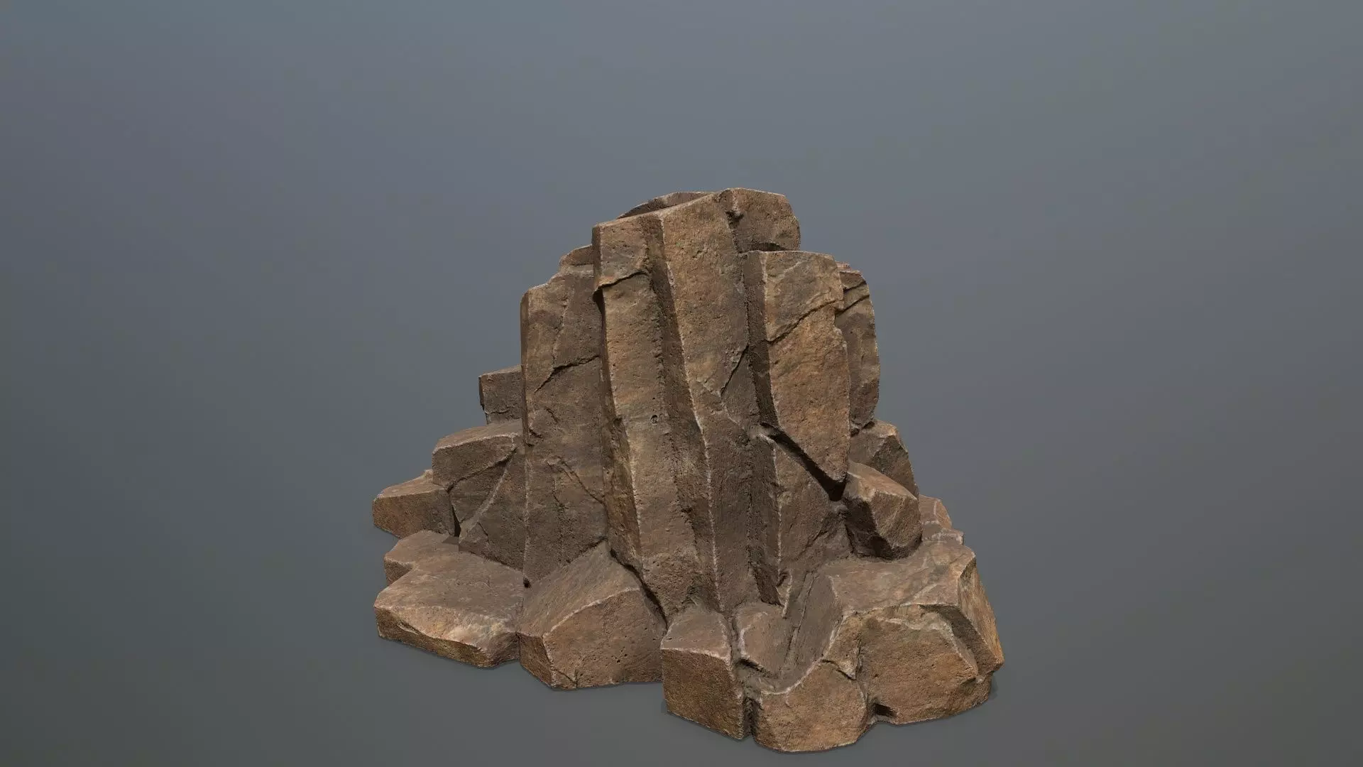 desert rocks Low-poly 3D model_20