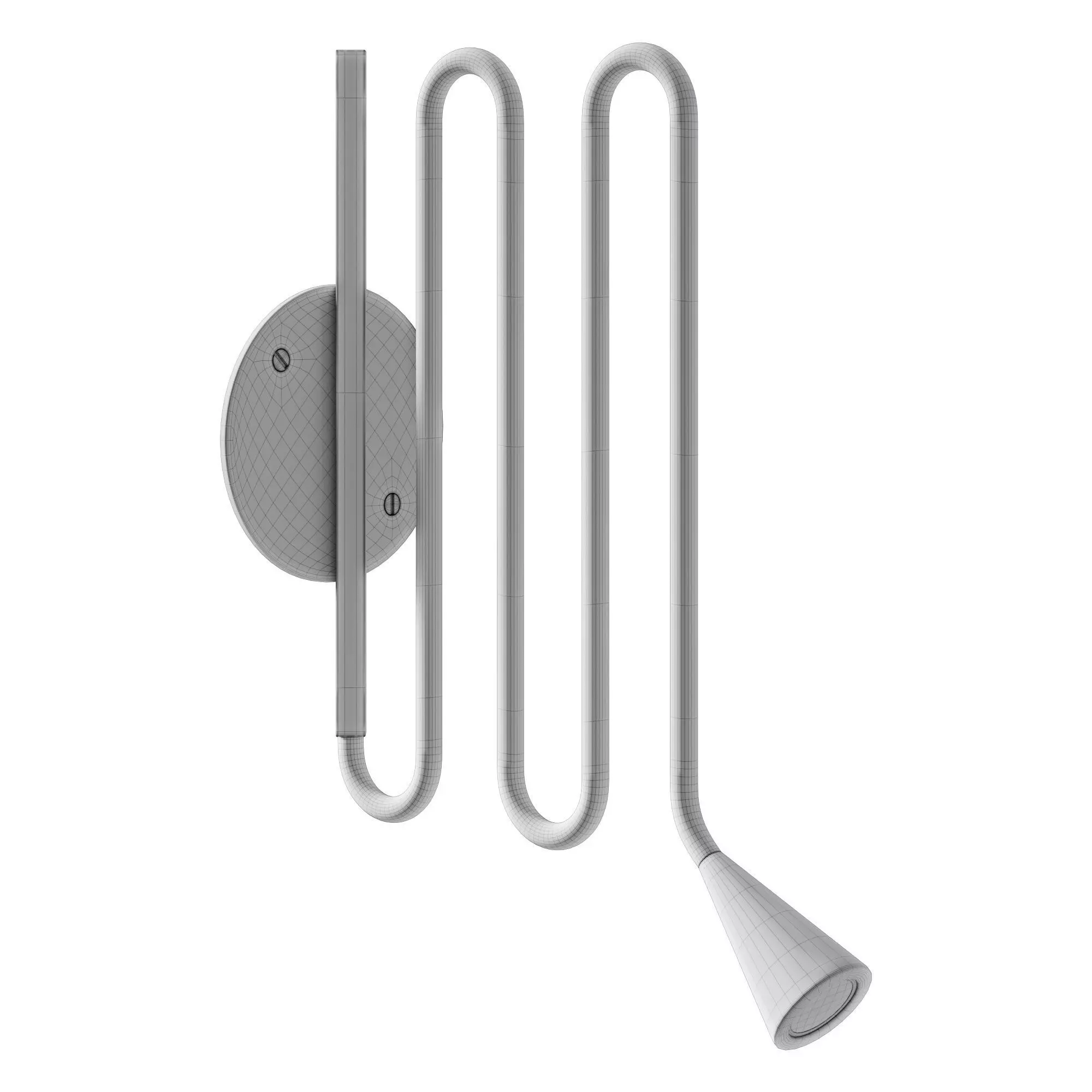 Louis Wall Lamp Small 3D model_7