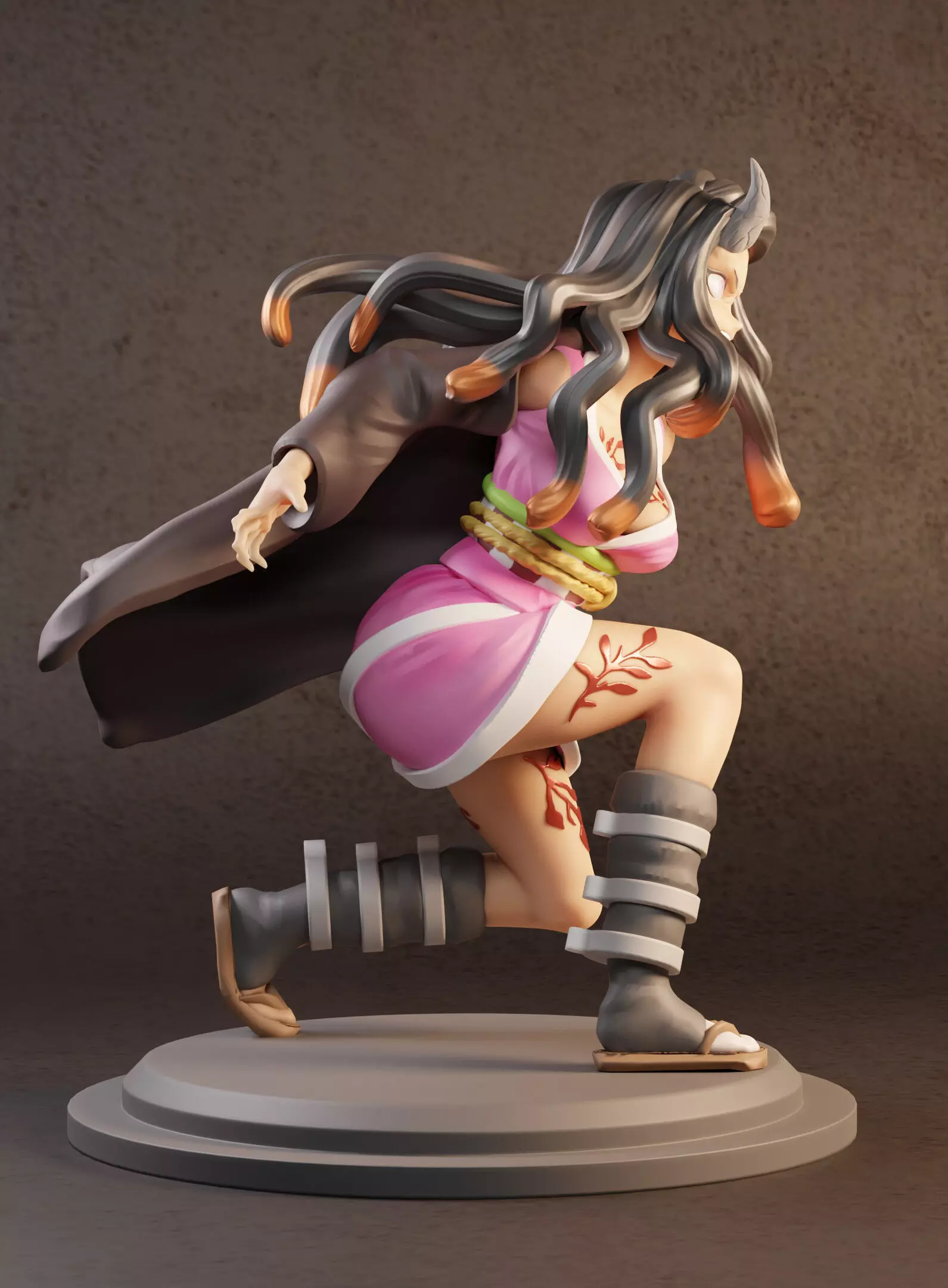 Nezuko Kamado demon slayer Kimetsu no Yaiba 3D print model_2
