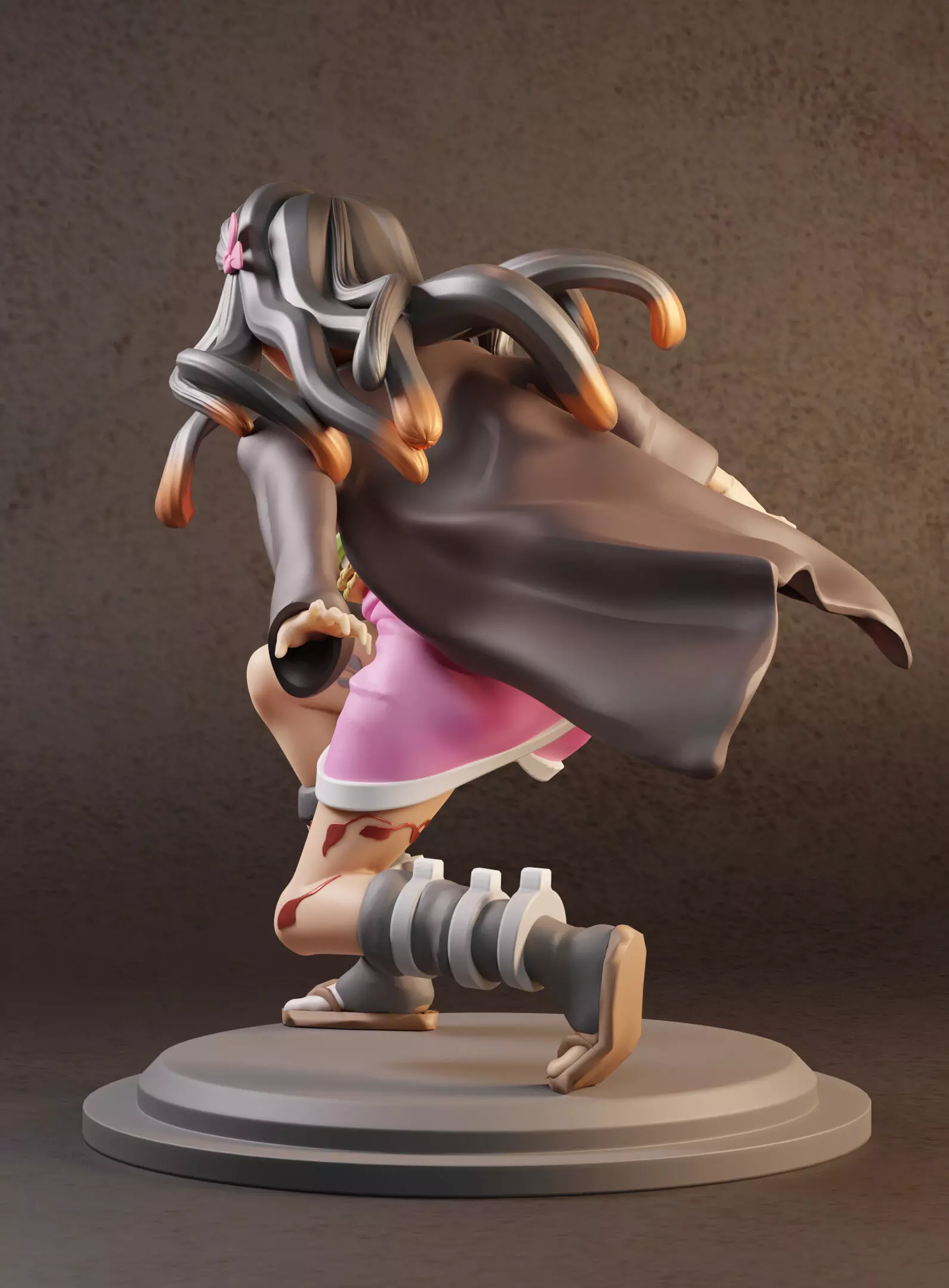 Nezuko Kamado demon slayer Kimetsu no Yaiba 3D print model_3