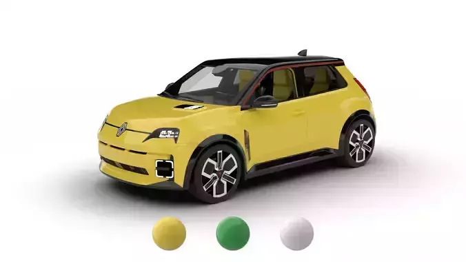 Renault 5 E-Tech 2025 3d model