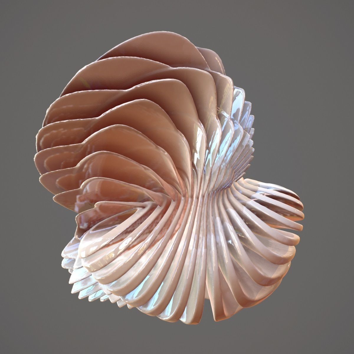 Alien Rib Cage Hart Low-poly 3D model_3