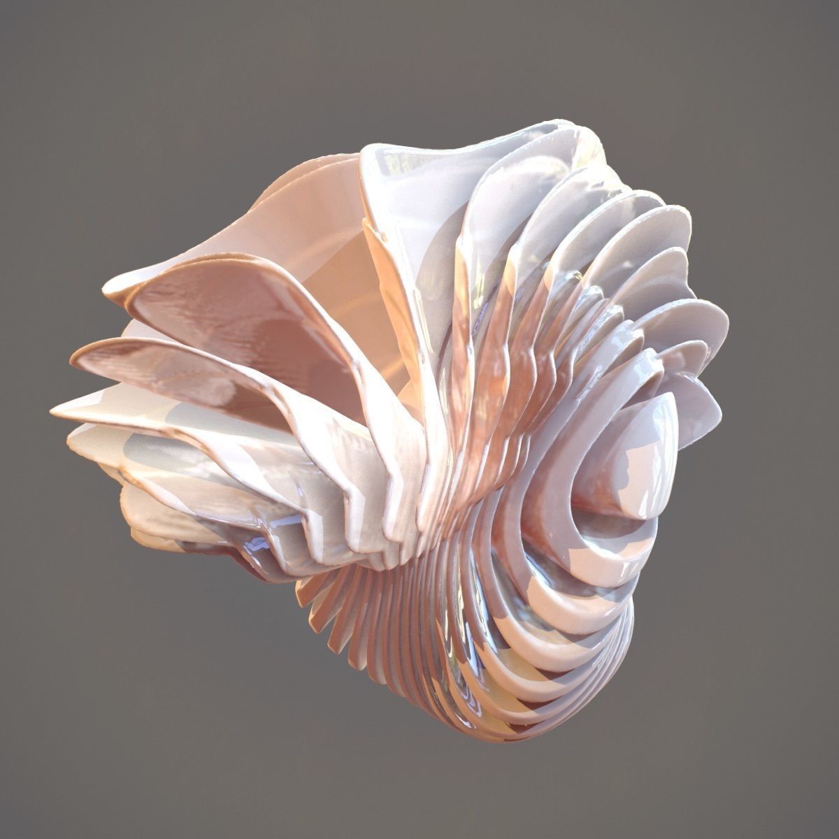 Alien Rib Cage Hart Low-poly 3D model_5