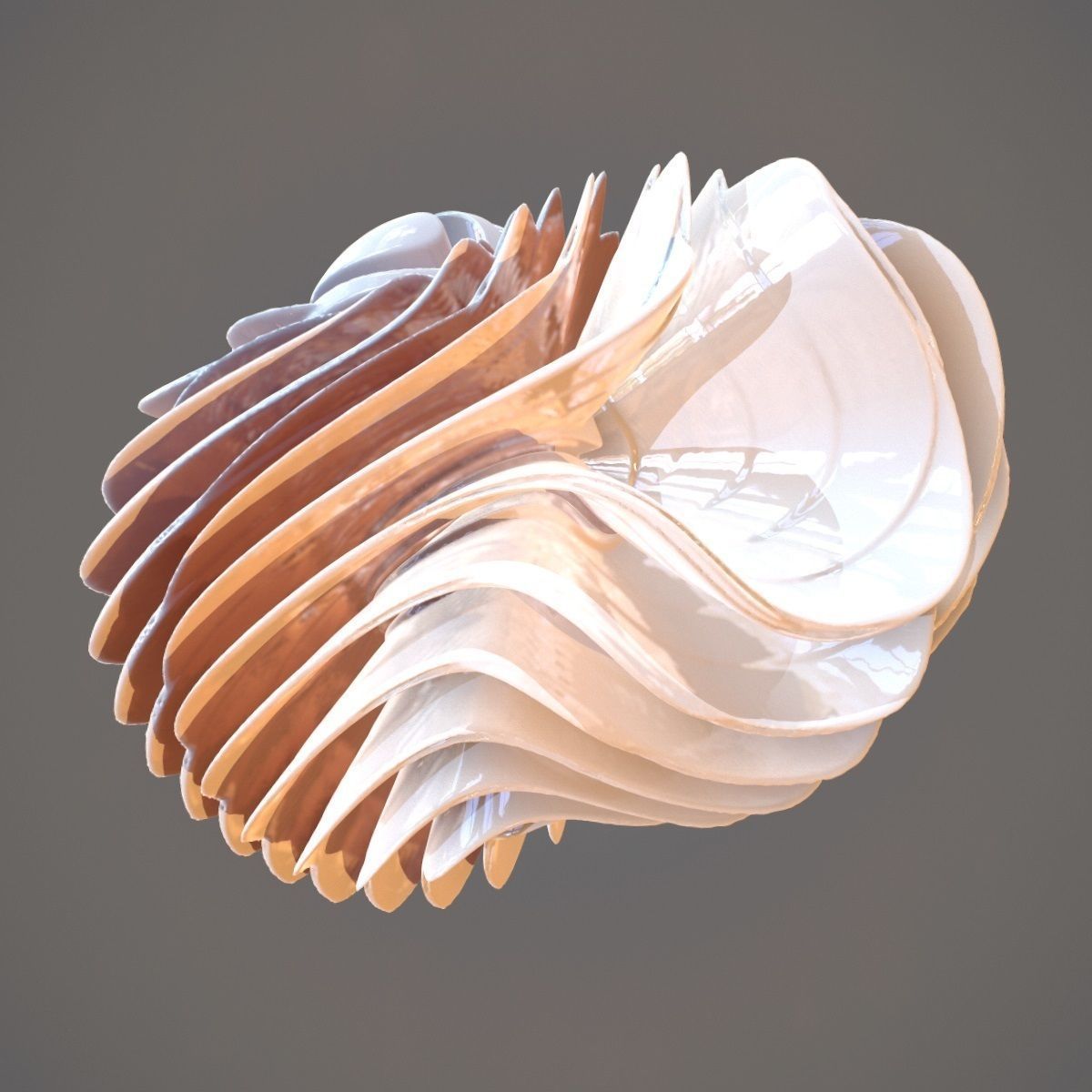 Alien Rib Cage Hart Low-poly 3D model_1