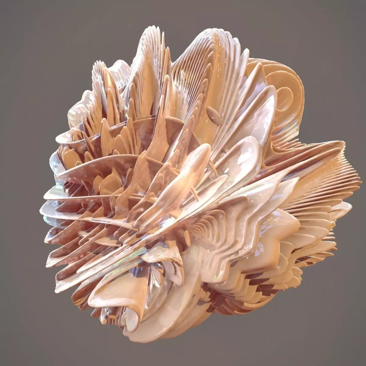 Alien Planet City Low-poly 3D model
