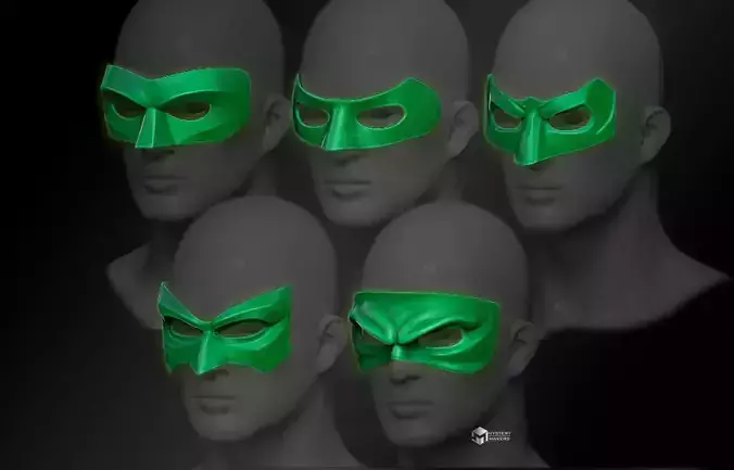 Green Lanter 5 mask set