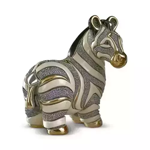 Zebra 3D Decorative Ceramic Animal Geometric Stripes