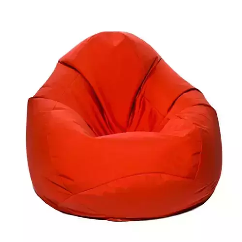 Red Bean Bag Chair 3D Comfortable Lounge Seat Soft Fabric