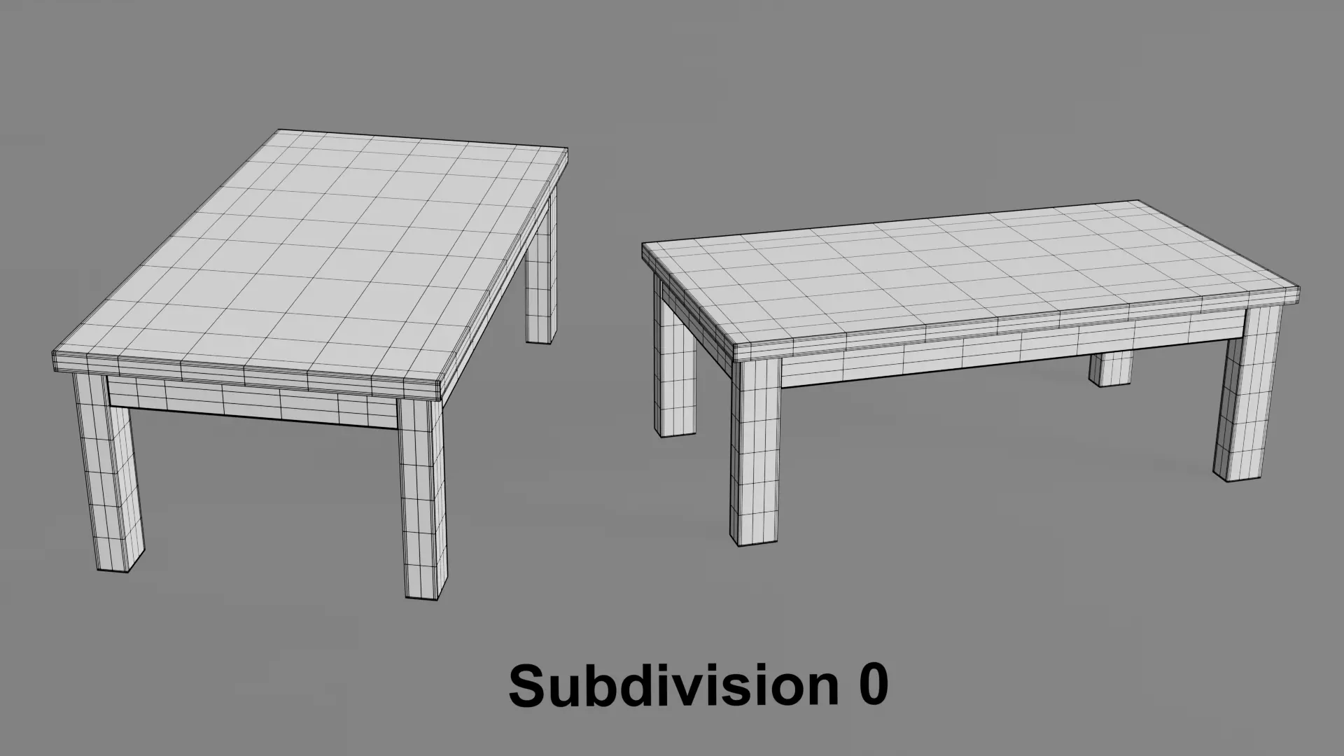 Coffee Table 07 Low-poly 3D model_13