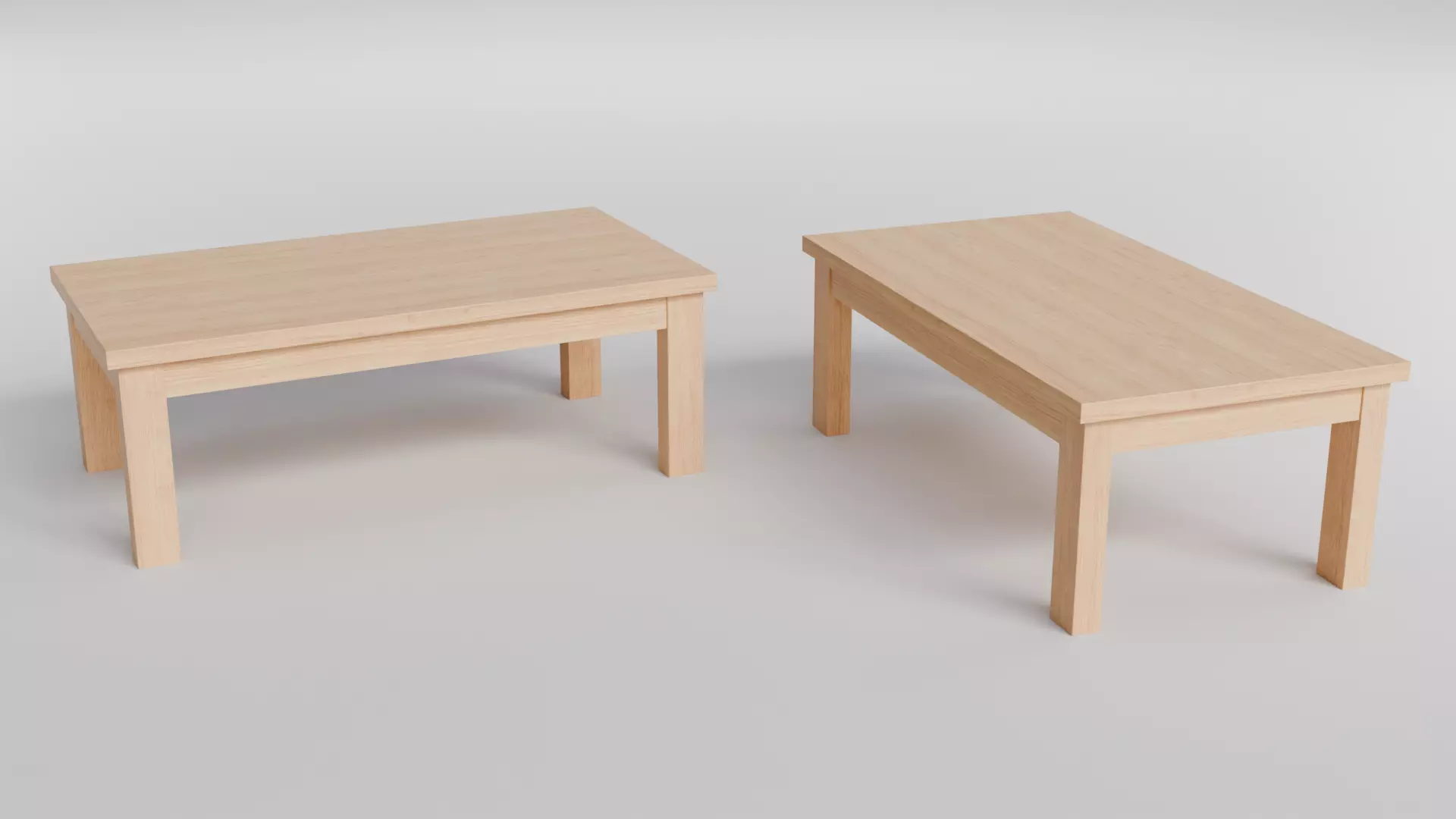 Coffee Table 07 Low-poly 3D model_1