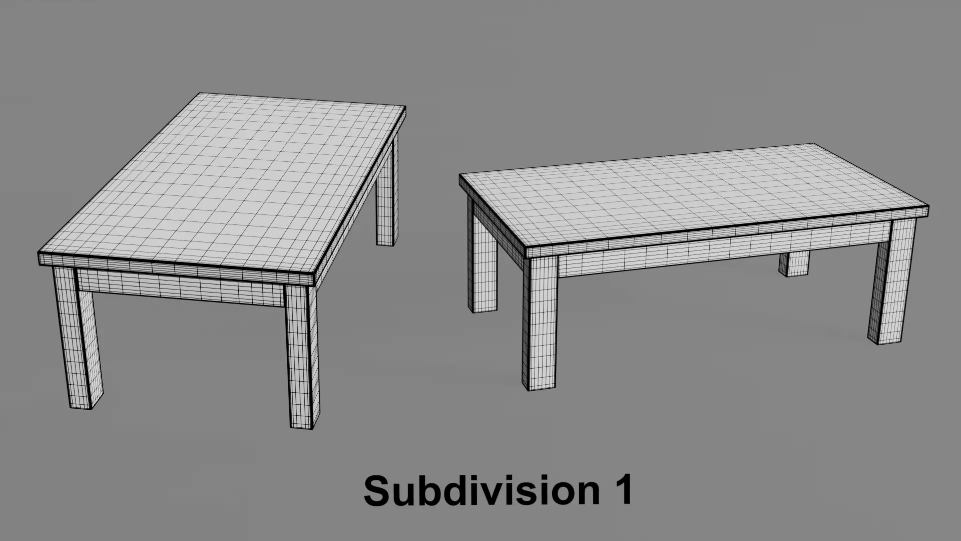 Coffee Table 07 Low-poly 3D model_14