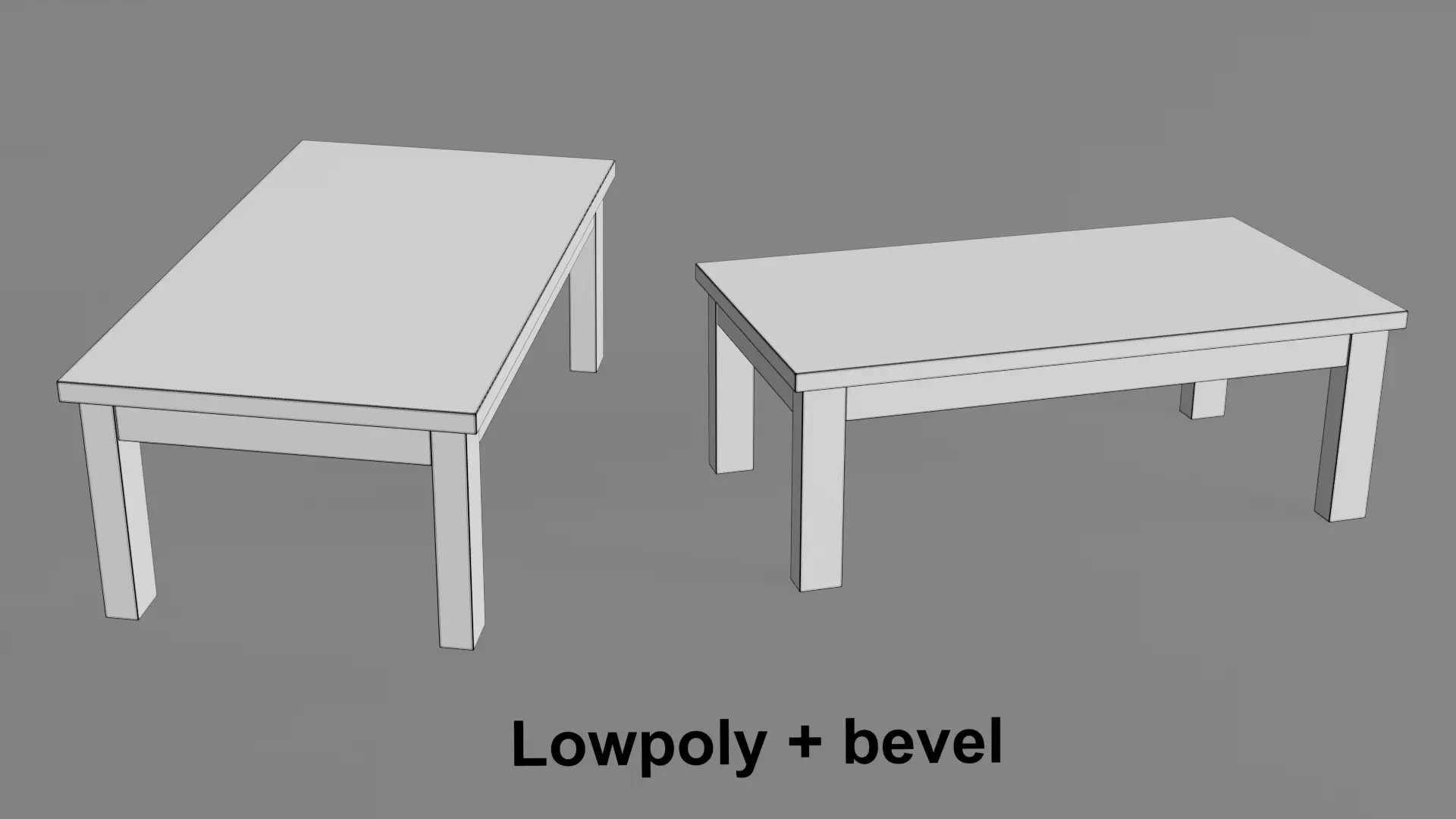 Coffee Table 07 Low-poly 3D model_12