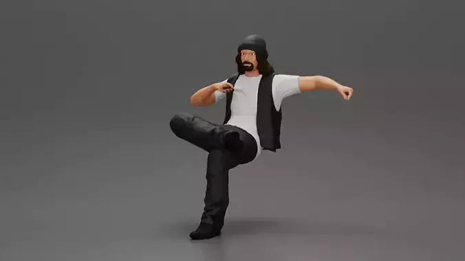 Man in a black beanie sitting and smoking a cigar